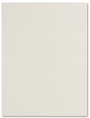 30 STÜCK Leinen- Karton DIN A4-29,7 x 21,0 cm Weiß 240 g/m² Bastel-karton Ton-karton Ton-Papier Foto-Karton