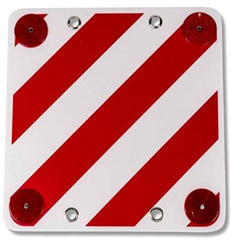 Rear Warning Safety Reflector Sign for Motorhome Bike Rack Cover produced on a corrugated PVC