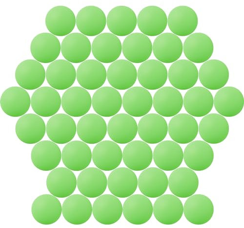 Tischtennisbälle, 40 mm, 50 Stück, sortierte farbige Tennisbälle, bunte Kunststoffbälle, lustig, für Bier-Pong-Bälle, Kunst und Handwerk, Party-Dekoration, Katzenbälle (grün)