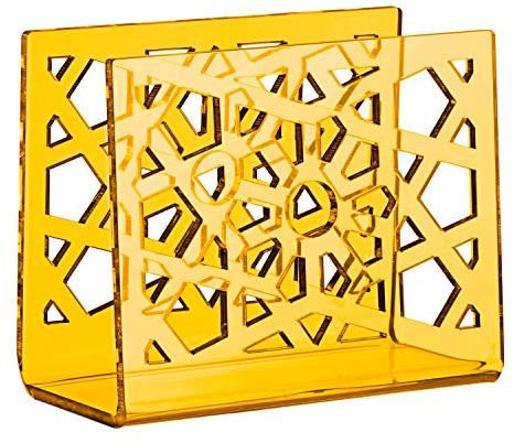 LuceSolida Serviettenhalter Babylon Kitchen, Plexiglas, Ambra Trasparente