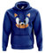 SmartyPants Blue Hedgehog Hoodie - Video Game Movie Film TV Show 80% Ringspun Cotton Comfy 80% Ringspun Cotton 20% Polyester Kangaroo Pouch Pocket Twin-Needle Stitching Detailing (5-6 Years, Blue)
