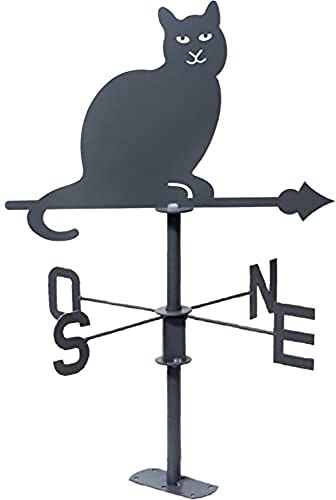 Louis Moulin Girouette Chat 45x74cm - Anthracite - Made in France