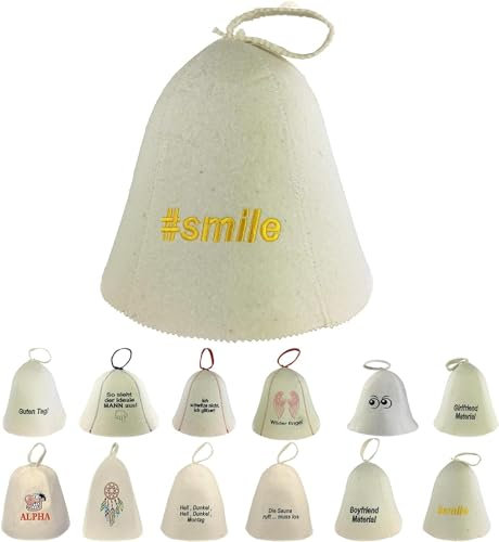 GMMH Cappello da sauna in feltro di lana – Cappello da sauna per uomo e donna, in feltro, per sauna (SS20-010)