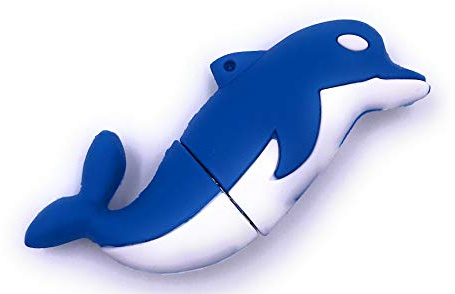 H-Customs Delfin Fisch Blau USB Stick 128 GB USB 3.0