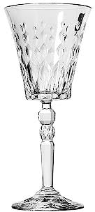 RCR 27279020006 Crystal 6 Piece Marilyn Wine Glass Set – Clear Wine Glasses, Modern Cut Glass Goblets, 259ml Capacity, Made in Italy, Ideal for New Homeowners, Events and Parties, Dishwasher Safe