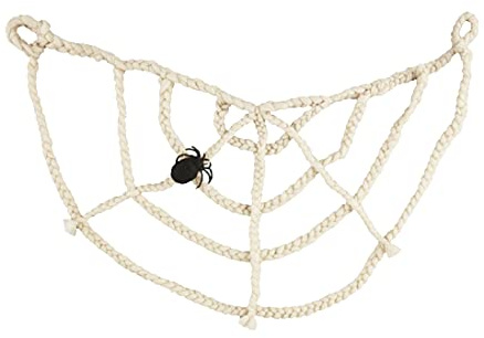 Mud Pie, Halloween-Spinnennetz-Girlande, 63,5 x 152,4 cm, Hellbraun