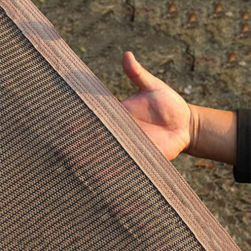 U/D Voileombrage, Tissuspare-Soleil, HDPE 95% UV Block Protection Contre Les Intempéries Résistant À La Déchirure, pour Terrasse De Jardin Carport,Marron,3x5m