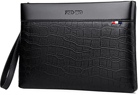 FSD.WG Herren-Clutch, Handtasche, 30,5 cm, große Handtasche, große Clutch-Geldbörse, Large, Casual