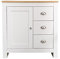 Homemade Design Sideboard Cabinet 79CM Storage Cabinet with Door&Drawer Organizer Unit for Living Room,Hallway,Kitchen (White+Oak)
