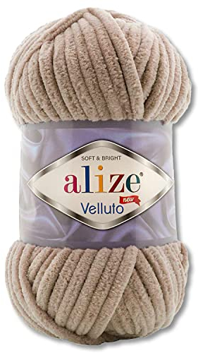 100 g Alize Velluto Wolle in 30 Auswahl (530 | Beige)