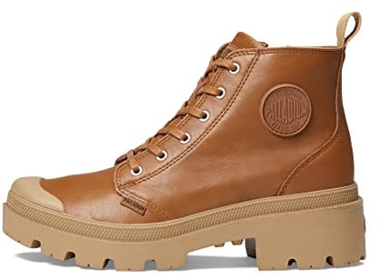 Palladium Pallabase Leather, Stivali Donna, Verde (Olivastro 1), 37 EU