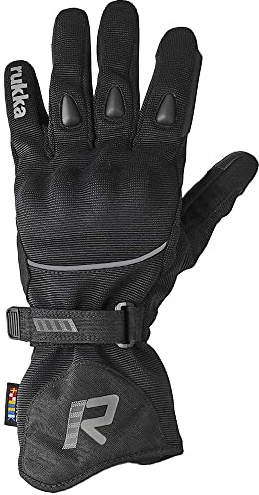 Rukka Virve 2.0 GTX Damen Motorrad Handschuhe (Black/Silver,9)