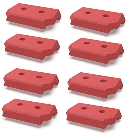 JILINWEI 8 Pcs Mounting Feet for Milwaukee Packout,Mounting Plate Feet Mount Adapter Compatible with Milwaukee Packout System,Red