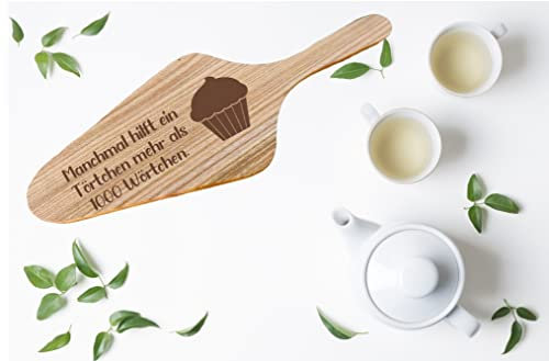 Lustiger Tortenheber, Kuchenheber, Tortenschaufel aus Holz - Geschenk für viele Anlässe