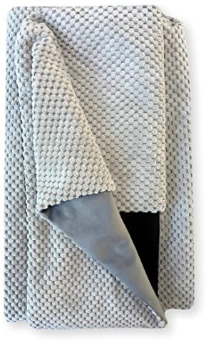 4L Textil Teo Kuscheliges Hundebett Bezug abnehmbar und waschbar Hundekorb mittelgroße Hunde Hundekissen flauschig Hundekörbchen Hundesofa (Ersatzbezug(120x100 cm), Grau)