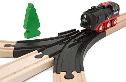 Locorico - Abnehmbare Nadel für Zug aus Holz, kompatibel mit Brio (3 Wege)
