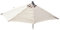 Mendler Ersatz-Bezug f�r Sonnenschirm halbrund Parla, Sonnenschirmbezug Ersatzbezug, 300cm Stoff/Textil UV 50+ 3kg - Creme