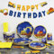 PIXHOTUL Construction Birthday Party Supplies, Truck Party Decor, Includes Paper Plates, Tablecloth, Banner, Cups, Napkins, Serves 20 Guests