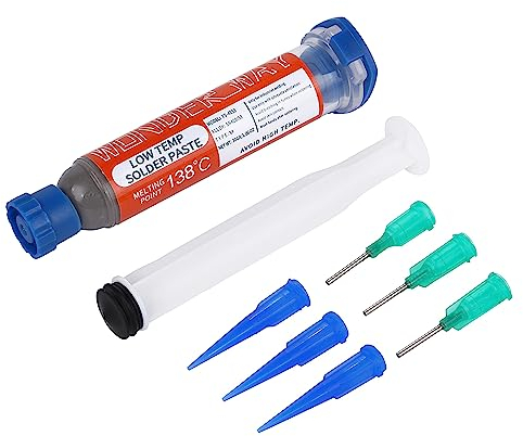 Wonderway Sn42/Bi58 T5 bleifreie Lötpaste, nicht sauber, 138 ℃ Schmelzpunkt (30 g)