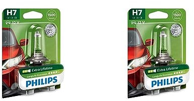 Philips 12972LLECOB1 LongLife EcoVision H7 Scheinwerferlampe 12972LLECOB1, 1er Blister, White, Single Blister (Packung mit 2)