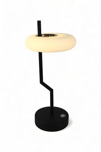 Arnusa Design Akku Tischlampe dimmbar warmweiß 35,5 cm Touch Akku Lampe Tischleuchte mobile Lampe modernes Design