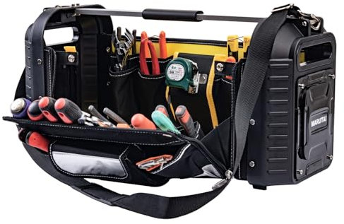 MARUTAI 24'' Large Tool Tote Bag, Open Top Tool Bag, 29 Pocket Heavy Duty Waterproof Tool Organizer, for Mechanics、 Technicians 、Gardening、 Electricians