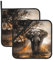 Trukd Tropischer afrikanischer Elefant, 2 Topflappen, Küche, Mikrowelle, Grill, hitzebeständig