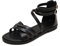 Damen Sommer Flache Sandalen Orthopädische Hausschuhe mit Arch Support Bequem und atmungsaktiv Runde Zehe Offene Zehe Römische Sandalen mit Reißverschluss hinten,Schwarz,39 EU