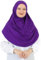 Prien Kopftuch für Damen, Lang Muslim Hijab Frauen, Türkisch Khimar Schal Islamische Kleidung, Konfektionshijab Kopftücher Kleider, Muslimische Sport Head Scarf Set (Lila)