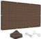 Balkonverkleidung Ohne Bohren 115 x 800 cm Witterungsbeständig Sichtschutz Sichtschutz Gartenzaun Balkonzaun mit Kabelbinder für Garten Balkon Terrasse, Braun
