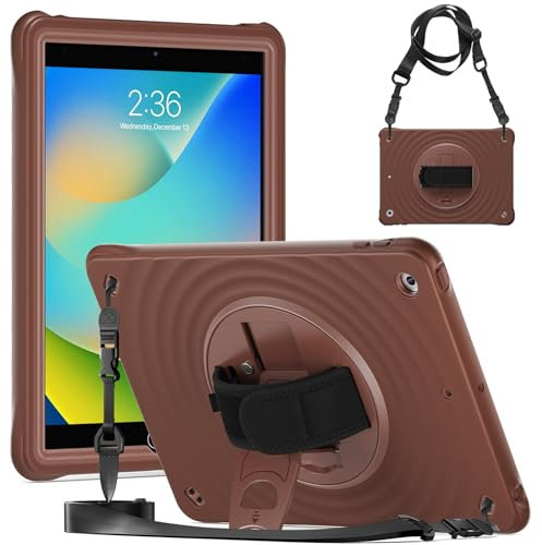 Gerutek Hülle für iPad 9. /8. /7. Generation 10,2 Zoll 2021/2020/2019,Schokolade-by