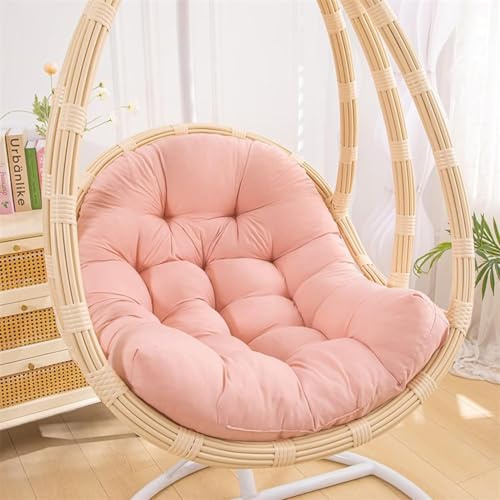 FZKun Coussin de rechange pour chaise en forme d'œuf, coussin de chaise pour panier suspendu, coussin épais rose pâle pour balancelle (rose clair)
