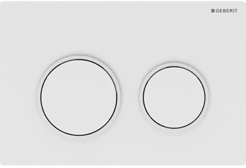 Geberit Omega 20 Drückerplatte Spülkasten Mechanisch 21,2x1x14,2 cm Matt Weiß