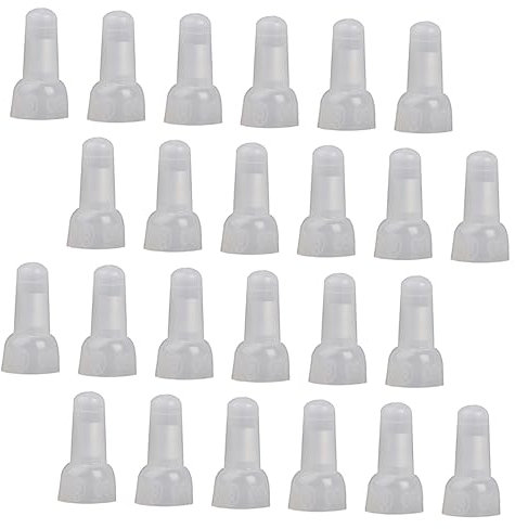 BELLIFFY 1000pcs Insulated Closed End Crimp Connector Wire Terminals for Electric Wiring Conductors Easy to Crimp for Fans Motors and Lighting