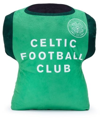 Celtic FC Officially Licensed Kit Cushion: The Hoops Essential for Home & Away Match-Day Comfort for Supporters Young and Old Celtic Fans