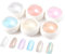 Feeneffekt Chrome Nail Powder BISHENGYF- WeißE Perle Chrom Nagelpuder 【Spiegelblitzeffekt】 Nagel-Chrompulver, Nagelpulver In Regenbogenfarbe Meerjungfrau Aurora Chrompulver FüR Nagelstudio