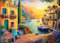 Cozy Harbour Jigsaw Puzzles for Adults 1000 Jigsaws Mediterranean Village 1000 Piece Jigsaw Puzzles for Adults
