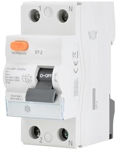 Interruptor diferencial de una fase 20A 30mA tipo A, protección contra fallos eléctricos, ideal para instalaciones residenciales y comerciales.