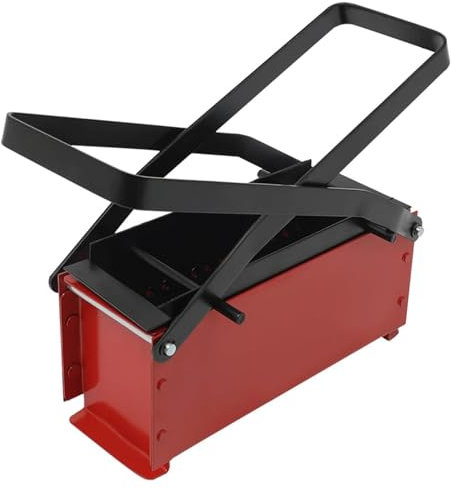 Manuelles Teil BRIQUETT Presse aus robustem Stahl mit ergonomischem Griff, Design für eine effiziente Wasserableitung | Papierbrick für die Herstellung von Recycling-Briketts