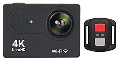 Videocamere Sportive, Videocamera subacquea Ultra HD, H9R 4K Telecomando Videoregistratore sportivo DVR DV Kit di accessori for videocamera for impermeabile Pro Mini per sport, vlog(Noir)