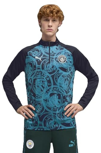 PUMA MCFC Warm Up 1/4 Zip Top