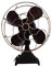 GLEAVI 1PC Vintage Iron Standing Fan Model Rustic Decorative Table Fan for Home Bedroom Photo Prop Simple Design with Exposed Bolts and Wire Grill for Casual Decor