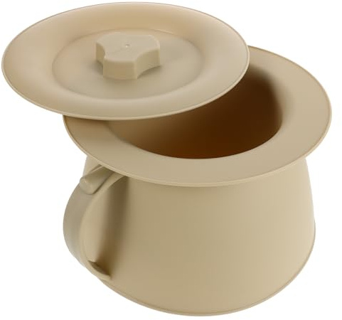MAGICLULU Chamber Pot with Lid 8.8 Inch Collection Jug for and Disabled Portable Home Toilet