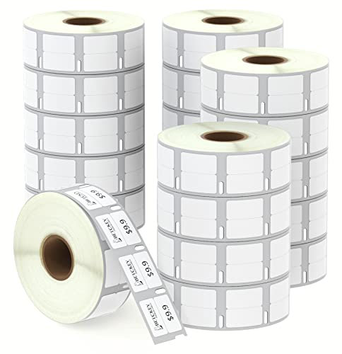 BETCKEY - 20 Rollen 11353 Selbstklebende Etiketten Kompatibel mit DYMO S0722530, 13mm x 25mm, 20000 Mehrzwecketiketten (Klein) für LabelWriter 450, 4XL NICHT passend 550 oder 5XL