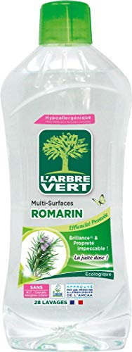 L'Arbre Vert Nettoyant Multi-Surfaces Romarin ECOLABEL - Hypoallergénique - 97 % d'ingrédients d'origine naturelle - 1L