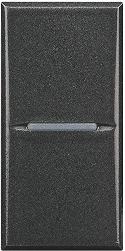 Pulsador estrecho Axial Bticino Axolute HS4005AN Antracita1 modulo