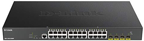 D-link DGS-1250-28XMP - 28-Port Gigabit Smart Managed PoE Switch With 10G Uplinks, 370w PoE Budget, 24 X 10/100/1000base-t PoE, 4 X 10G SFP+ Ports, 128 Gbps Switching Capacity