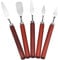 NATUCE 5PCS Pittura Spatola Raschietto, Coltelli Pittura, Spatole per Pittura ad Olio, Pittura Raschietto, Tavolozza Coltelli Palette Spatola Acciaio Inox Color Mixing per Olio, Tela Artisti Studenti