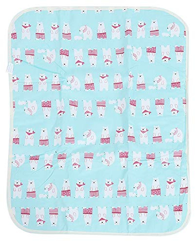 Sonew Wickelunterlage Wasserdichte, Atmungsaktive Babymatratze Waschbare und Wiederverwendbare Wickelauflage für Wickelmatratzen(Blau)