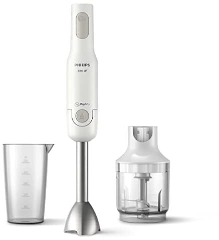 Philips Hr2535/00 Promix Hand Blender with Cup, S-Blade Blades, Accessory Included Compact Chopper, 650 W